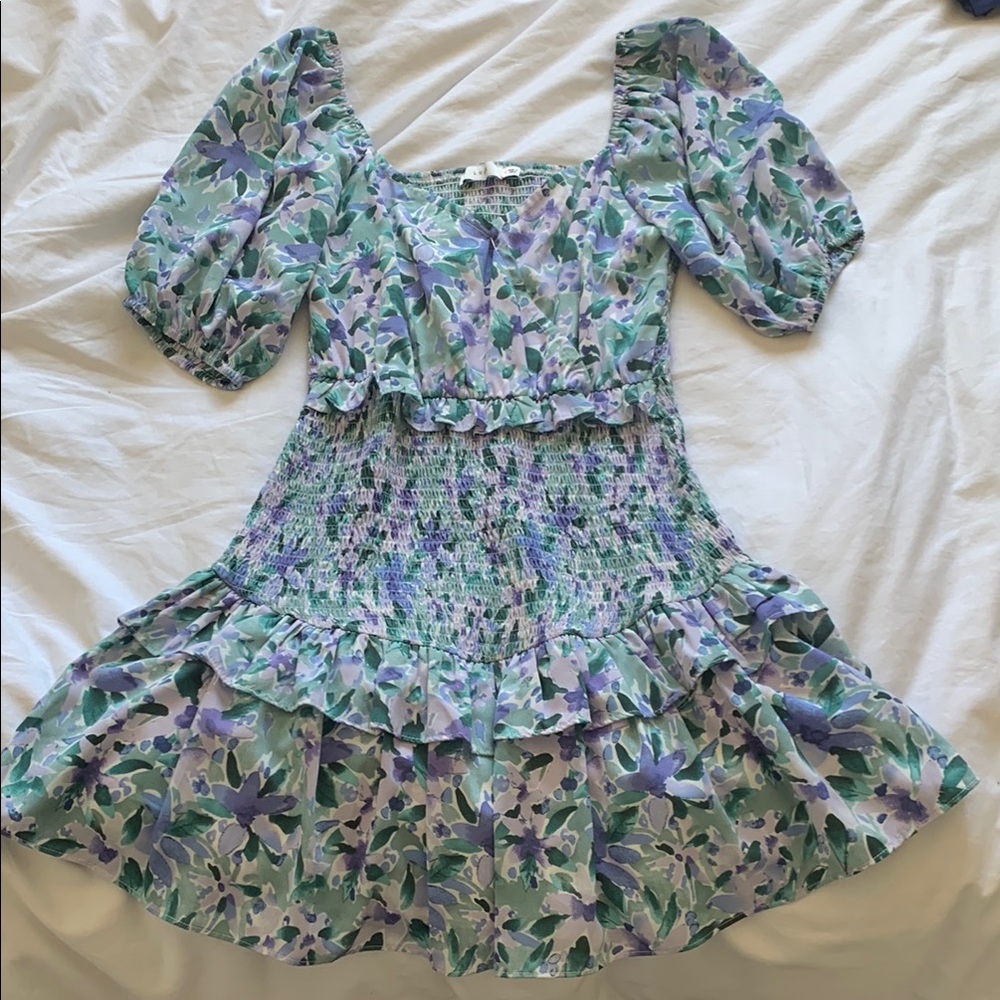 Floral Puff Sleeve Dress